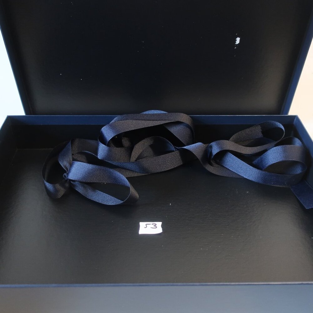 S Ralph Lauren Navy Blue Storage Box - Picture 4 of 5